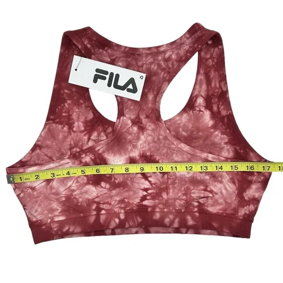 FILA Women’s Dark Raspberry Dream Cotton Light Support Sports Bra Size M L XL - Picture 10 of 10
